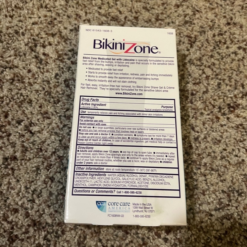 (5/$25) Bikini Zone after shave gel - Picture 2 of 4